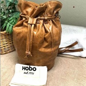 🍁🎄Hobo Original Brown Peyton Leather Backpack